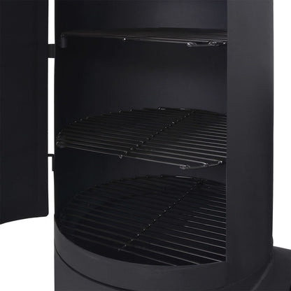 Holzkohle Grill Und Smoker Mit Ablage Schwarz Heavy