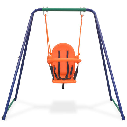 2-In-1 Einzelschaukel Und Babyschaukel Orange