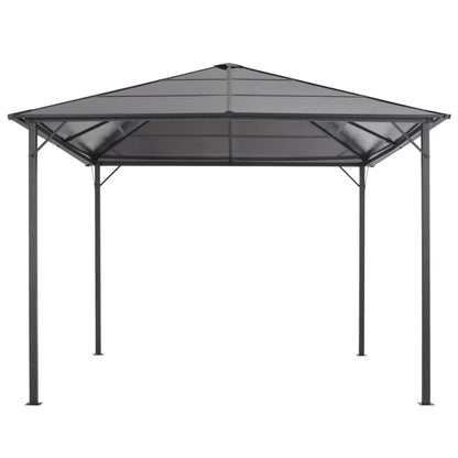 Gartenpavillon Mit Dach Aluminium 3×3 M Anthrazit