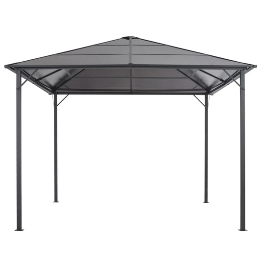 Gartenpavillon Mit Dach Aluminium 3×3 M Anthrazit