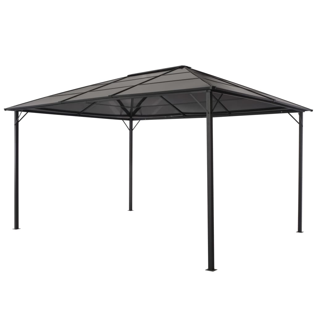 Gartenpavillon Mit Dach Aluminium 3×3 M Anthrazit