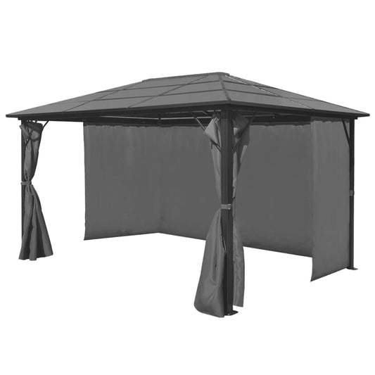 Pavillon Mit Vorhängen Aluminium