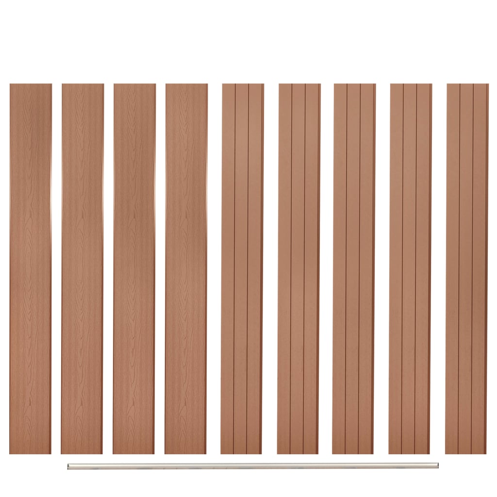 Ersatz-Zaunbretter 9 Stk. Wpc 170 Cm