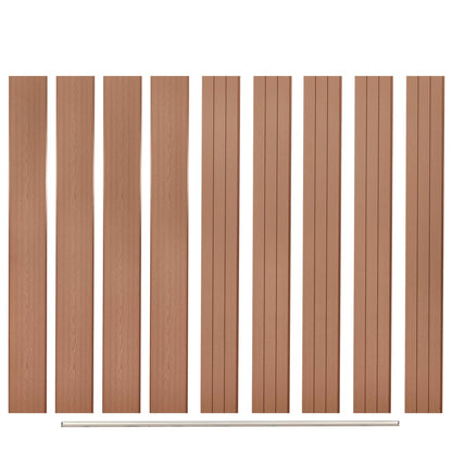 Ersatz-Zaunbretter 9 Stk. Wpc 170 Cm