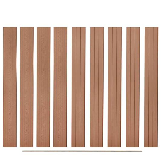 Ersatz-Zaunbretter 9 Stk. Wpc 170 Cm