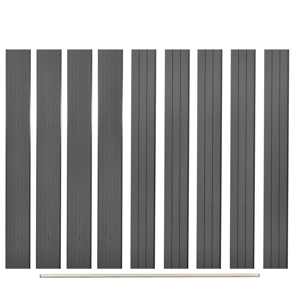 Ersatz-Zaunbretter 9 Stk. Wpc 170 Cm