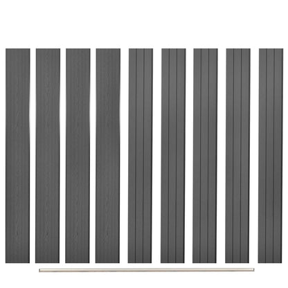 Ersatz-Zaunbretter 9 Stk. Wpc 170 Cm