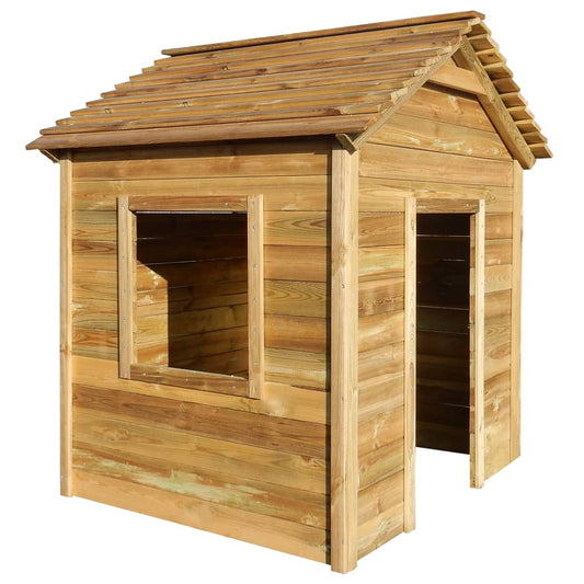 Spielhaus Für Den Garten 120X120X146 Cm Kiefernholz
