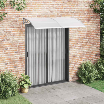 Türvordach Schwarz Polycarbonat