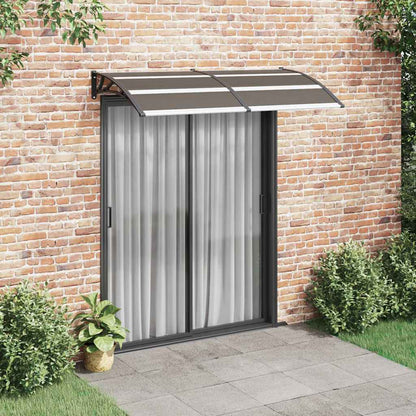 Türvordach Schwarz Polycarbonat