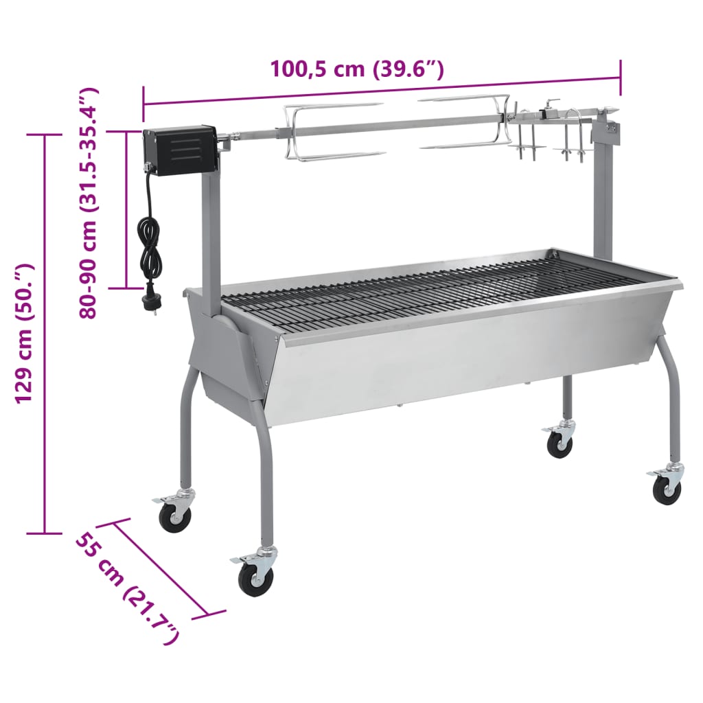 Spanferkelgrill Metzgergrill Mit Elektrischem Antrieb