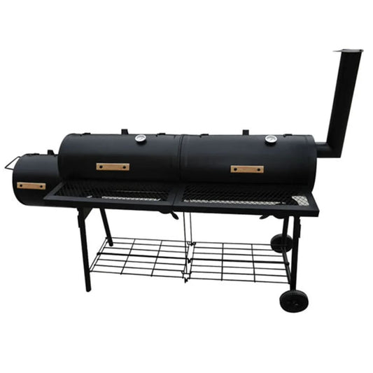 Barbecue-Smoker Grill Nevada Xl Schwarz Rot