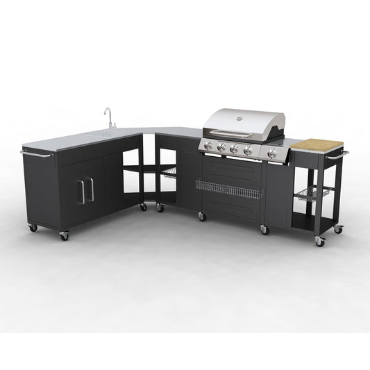 Outdoor Küche Mit Gasgrill Und 4 Brenner Ohio Neu