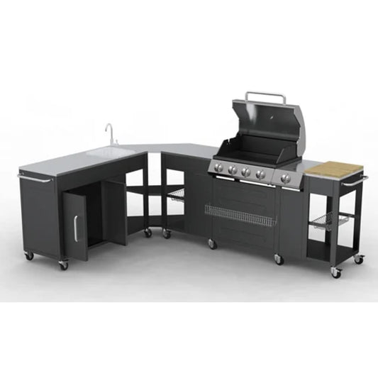 Outdoor Küche Mit Gasgrill Und 4 Brenner Ohio Neu