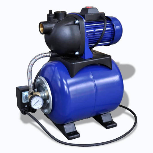Hauswasserwerk Gartenpumpe Motorpumpe Pumpe Elektronik 1200W Blau