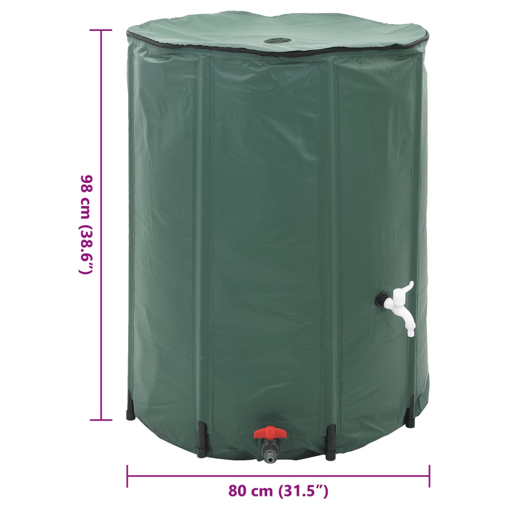 Wasserspeicher Regentonne Wassertank 500L Klappbar