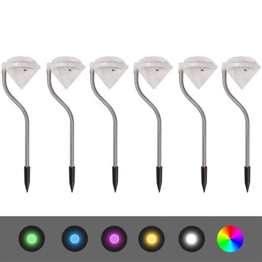 Led-Solarleuchten 6 Stk. 9X7,8X29,5 Cm