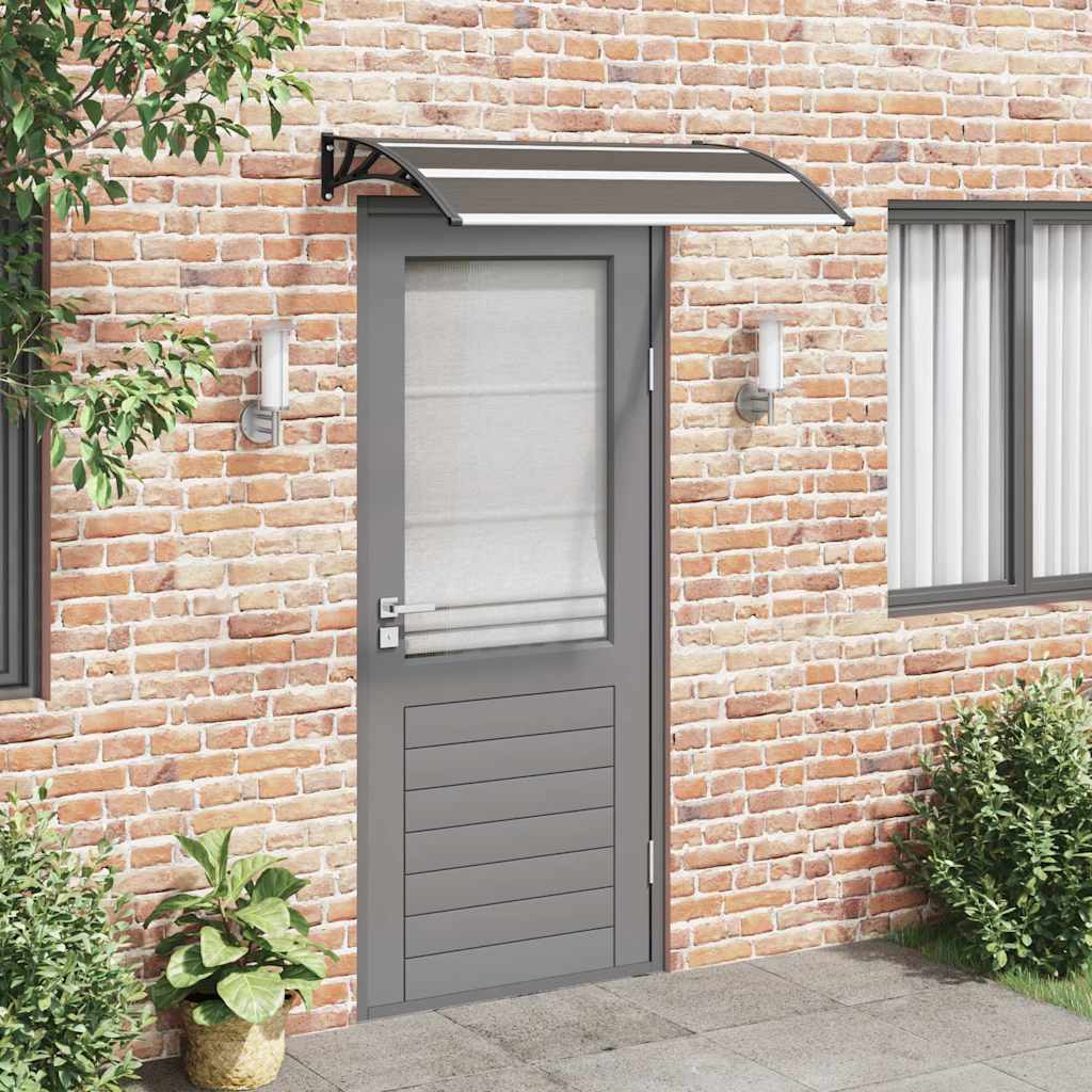 Türvordach Polycarbonat Schwarz