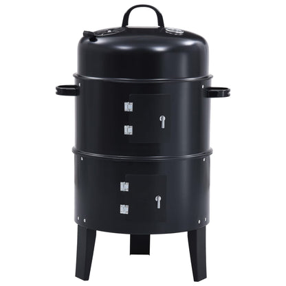 3-In-1 Holzkohlegrill Räucherofen 40×80 Cm