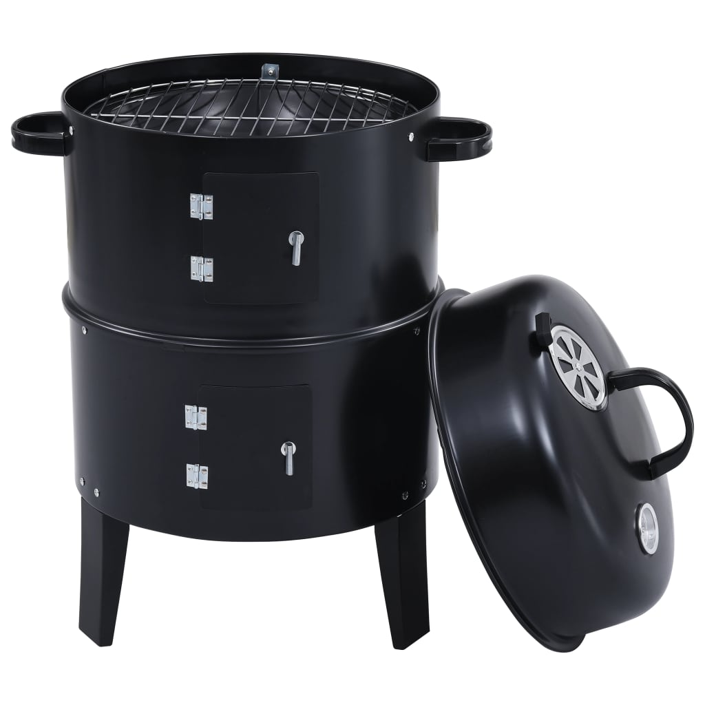 3-In-1 Holzkohlegrill Räucherofen 40×80 Cm