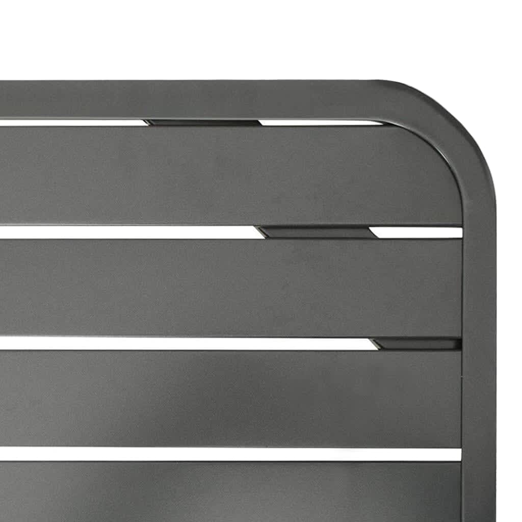 Gartentisch Dunkelgrau 180X83X72 Cm Stahl