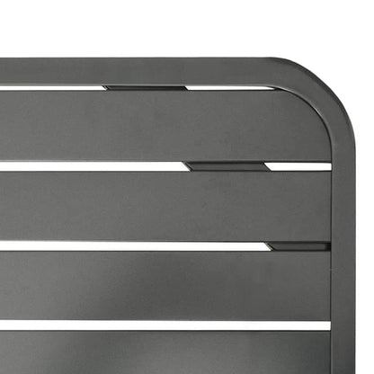 Gartentisch Dunkelgrau 180X83X72 Cm Stahl