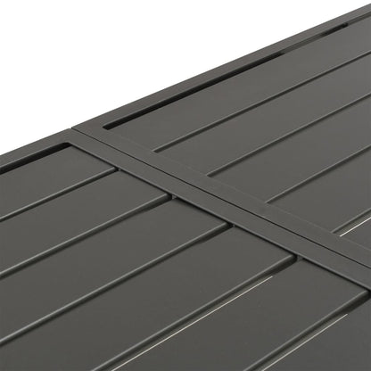 Gartentisch Dunkelgrau 180X83X72 Cm Stahl