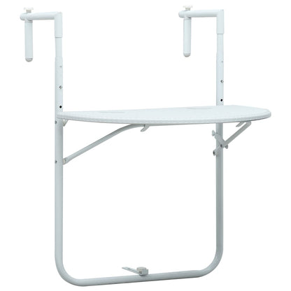 Balkon-Hängetisch 60X64X83,5 Cm Kunststoff Rattan-Optik