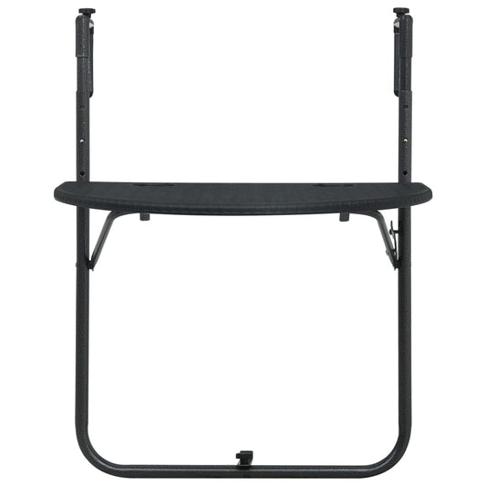 Balkon-Hängetisch 60X64X83,5 Cm Kunststoff Rattan-Optik