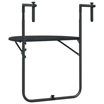 Balkon-Hängetisch 60X64X83,5 Cm Kunststoff Rattan-Optik
