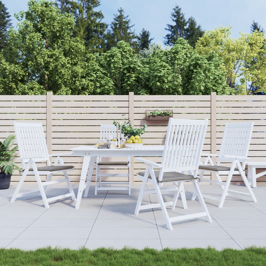 Gartenstuhl-Kissen 4 Stk. Oxford-Gewebe Grau