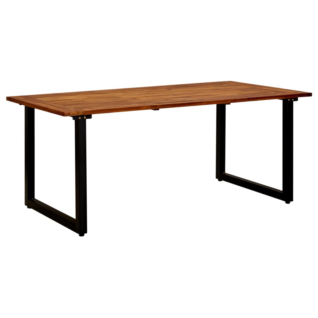 Gartentisch Mit Beinen In U-Form 180×90×75 Cm Massivholz Akazie