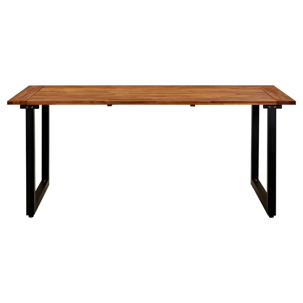 Gartentisch Mit Beinen In U-Form 180×90×75 Cm Massivholz Akazie