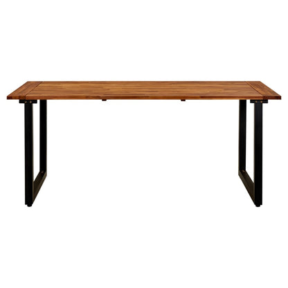 Gartentisch Mit Beinen In U-Form 180×90×75 Cm Massivholz Akazie