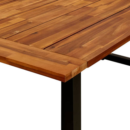 Gartentisch Mit Beinen In U-Form 180×90×75 Cm Massivholz Akazie