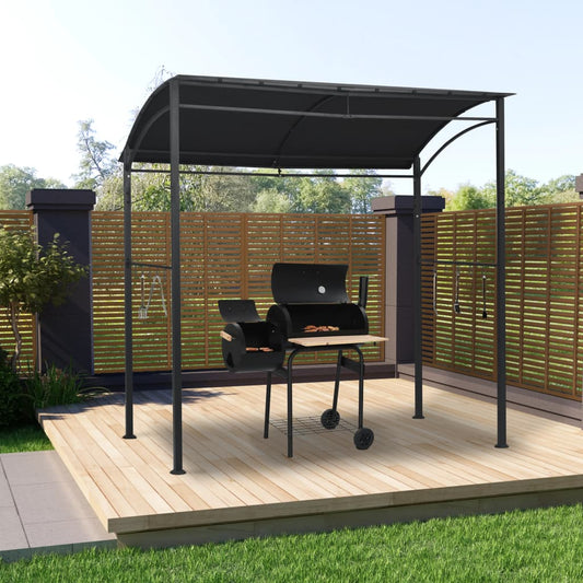 Bbq-Pavillon 215X150X220 Cm Anthrazit Stahl