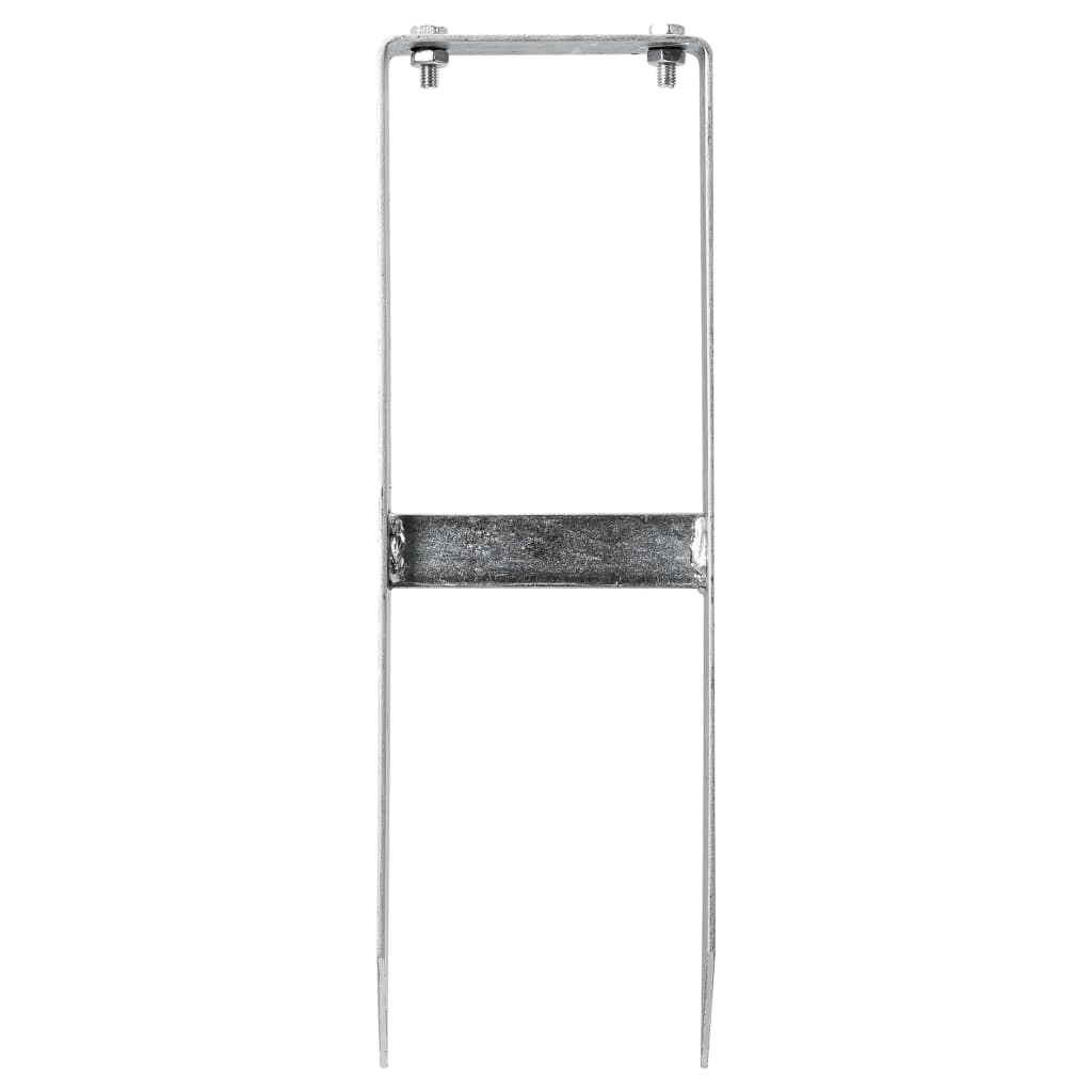 Pfostenträger 2 Stk. Für Wpc Zaun Stahl 40 Cm
