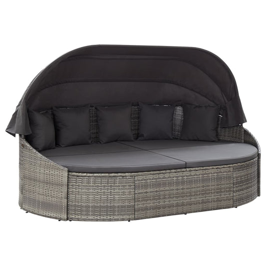 Outdoor-Loungebett Mit Dach