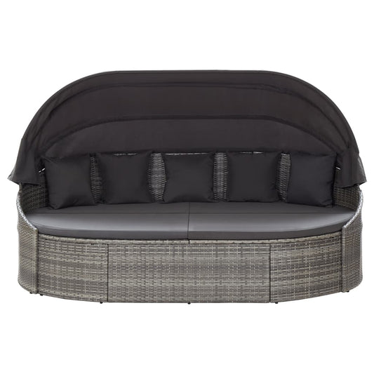 Outdoor-Loungebett Mit Dach
