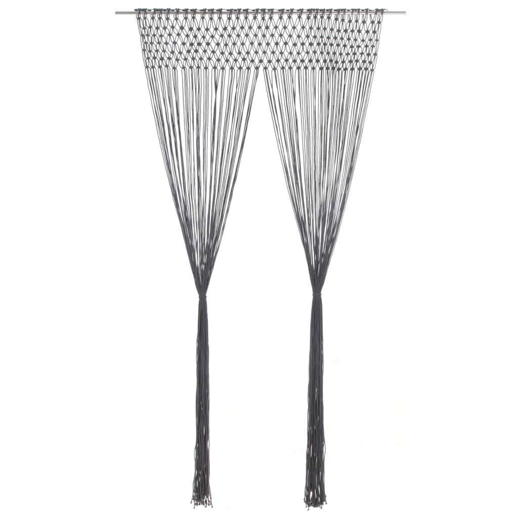 Makramee Vorhang 140X240 Cm Baumwolle