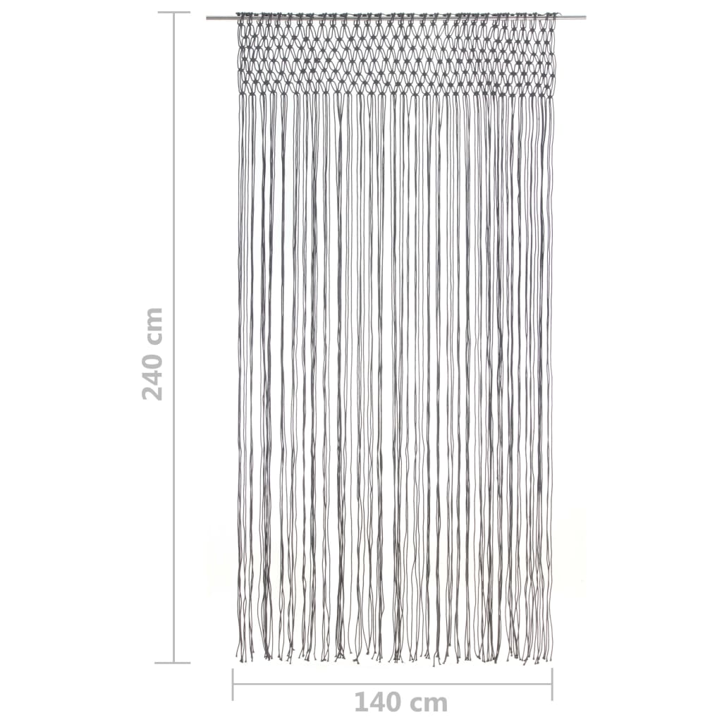 Makramee Vorhang 140X240 Cm Baumwolle