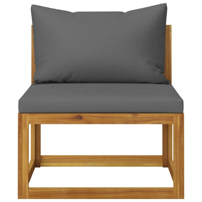 9-Tlg. Garten-Lounge-Set Mit Auflagen Massivholz Akazie