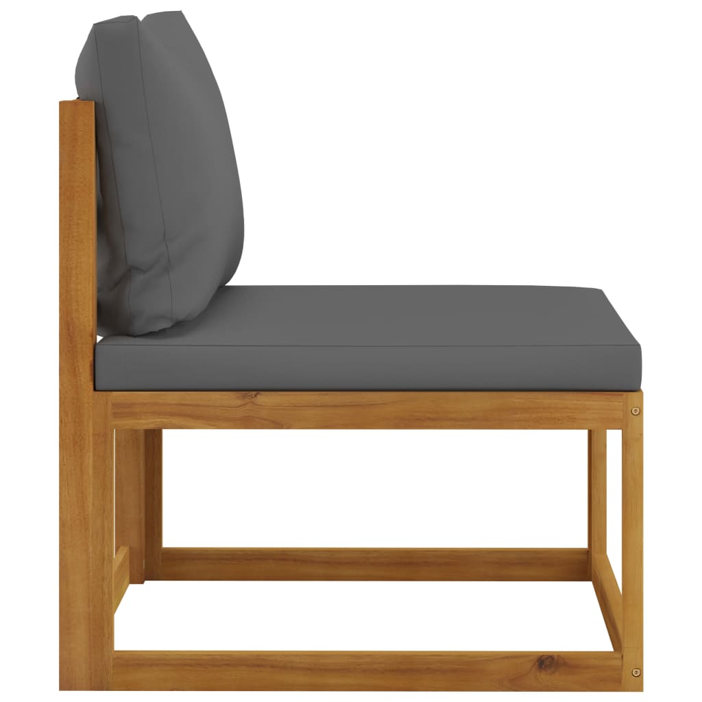 9-Tlg. Garten-Lounge-Set Mit Auflagen Massivholz Akazie