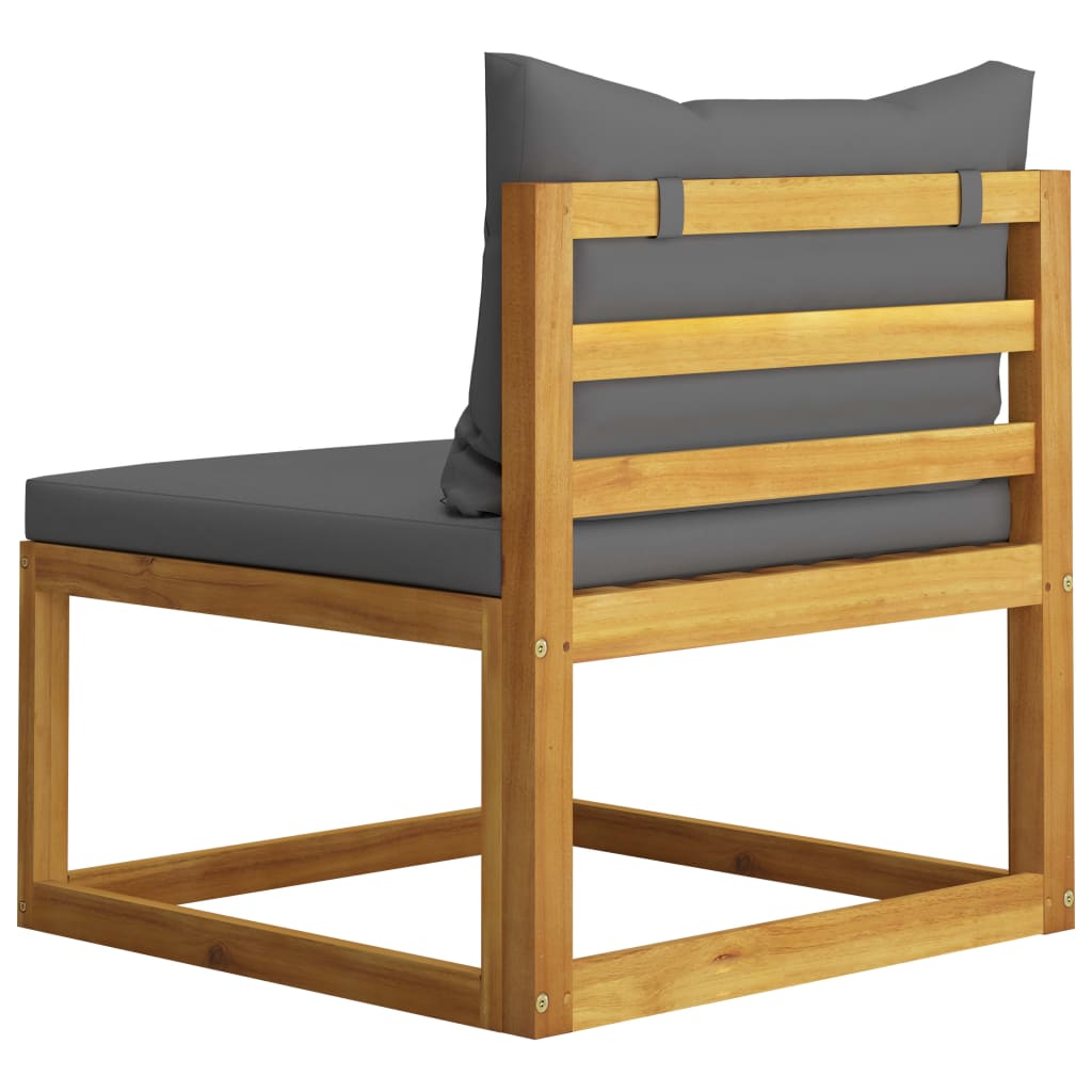9-Tlg. Garten-Lounge-Set Mit Auflagen Massivholz Akazie
