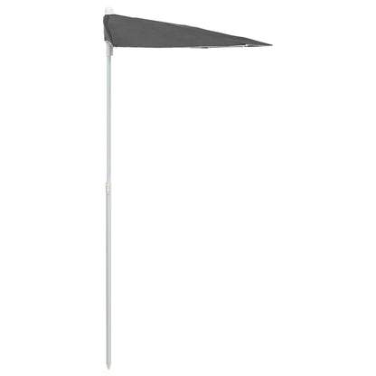 Halb-Sonnenschirm Mit Mast 180X90 Cm