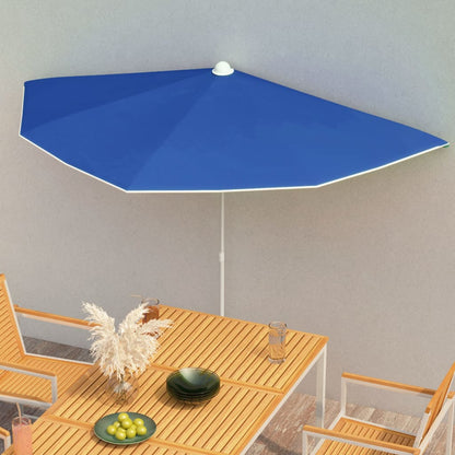 Halb-Sonnenschirm Mit Mast 180X90 Cm