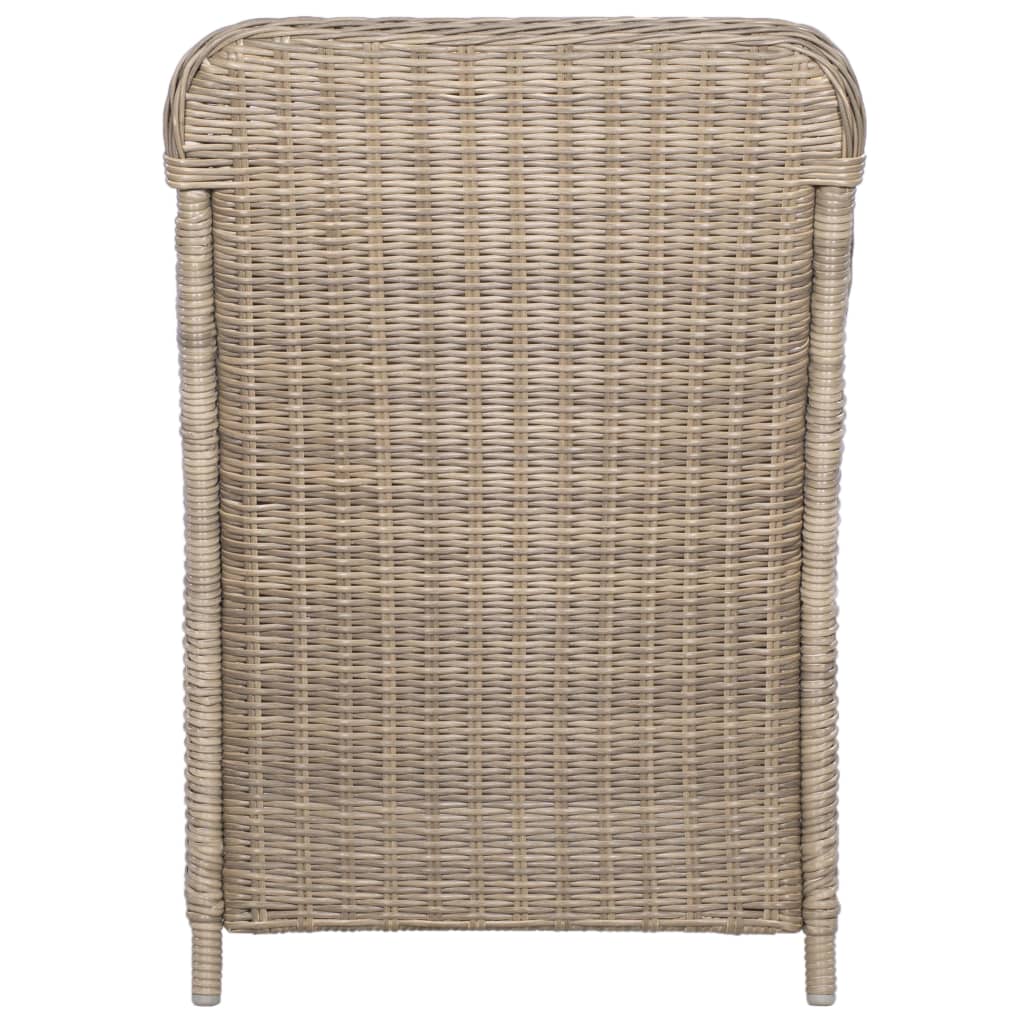 11-Tlg. Garten-Essgruppe Poly Rattan Braun