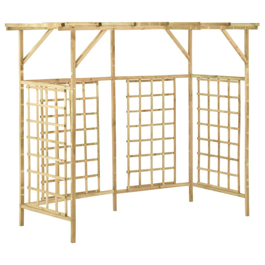 Pergola Für 3 Mülltonnen Kiefernholz Imprägniert