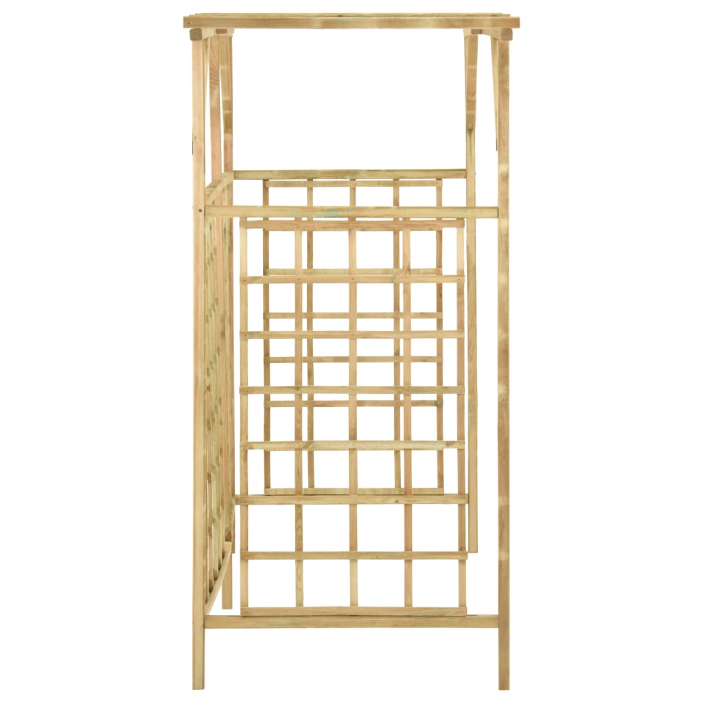 Pergola Für 3 Mülltonnen Kiefernholz Imprägniert