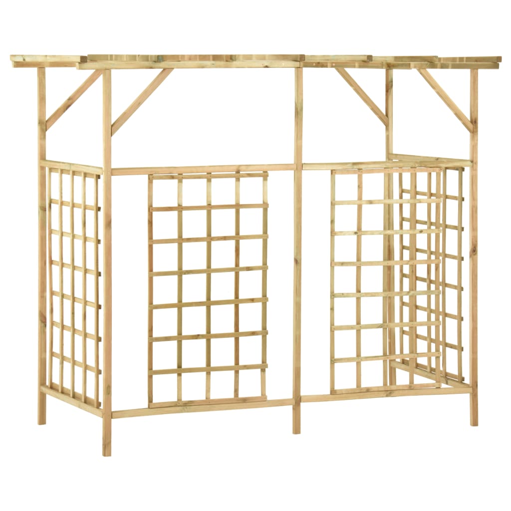 Pergola Für 3 Mülltonnen Kiefernholz Imprägniert